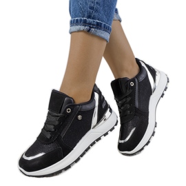 Fekete fényes női Onio tornacipő