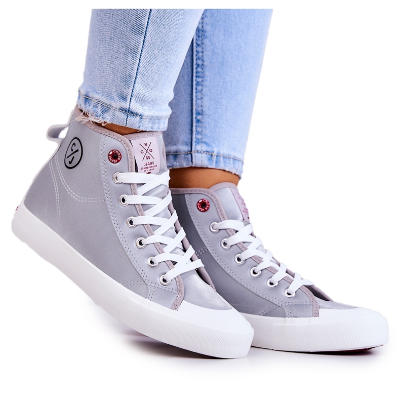 Női High Sneakers Cross Jeans JJ2R4057C Szürke