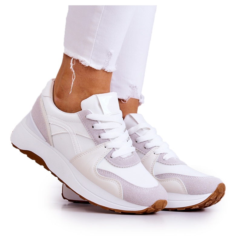 FG2 Fehér-szürke Coryse kötött sportcipő