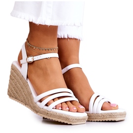 FJ1 Louisiana Fehér Szandál Egy Ék