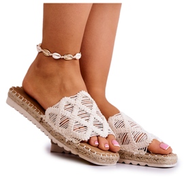 PE1 Világos női bézs Polly papucs