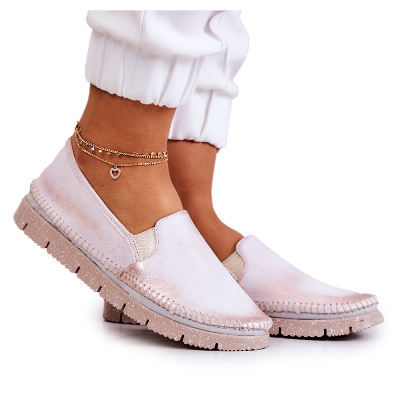 Női bőrcipő Maciejka 03512-28 Világos rózsaszín