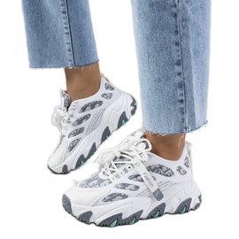 Női fehér tornacipő a Melsentől sokszínű Női fehér tornacipő a Melsentől sokszínű