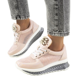 Rózsaszín holografikus tornacipő a Saggers-től