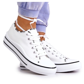 S.Barski Női fehér Menifee megkötős tornacipő