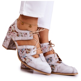 Női bőrcsizma Maciejka 05328-04 Bézs