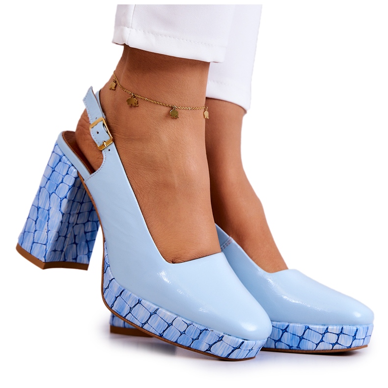 Sergio Leone Bőr szivattyúk Maciejka 05441-06 Kék