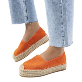 Orange Capelle áttört espadrillák narancs