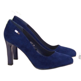 Velúr pumpák Sergio Leone W SK3AP sötétkék Velúr pumpák Sergio Leone W SK3AP sötétkék