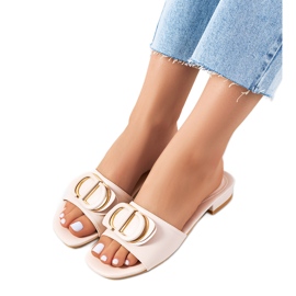 Bézs papucs lapos Cammeray sarokkal Bézs papucs lapos Cammeray sarokkal