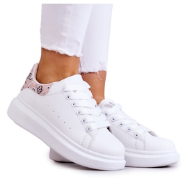 FE1 Klasszikus női sportcipő fehér és bézs színű Meleris