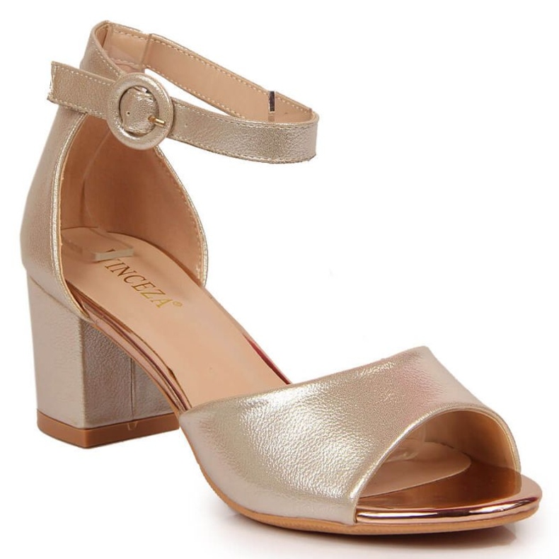 Szandálok a Vinceza W JAN96C poszton arany aranysárga