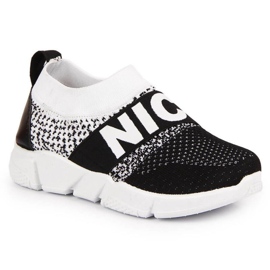 Sportcipő zokni McKeylor Jr JAN94B fekete-fehér Sportcipő zokni McKeylor Jr JAN94B fekete-fehér