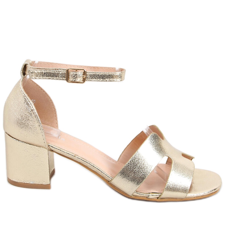 Nabila Gold magas sarkú szandál aranysárga