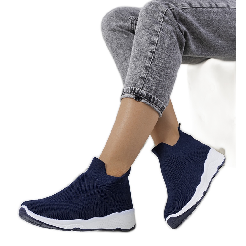 Roes sötétkék boka tornacipő