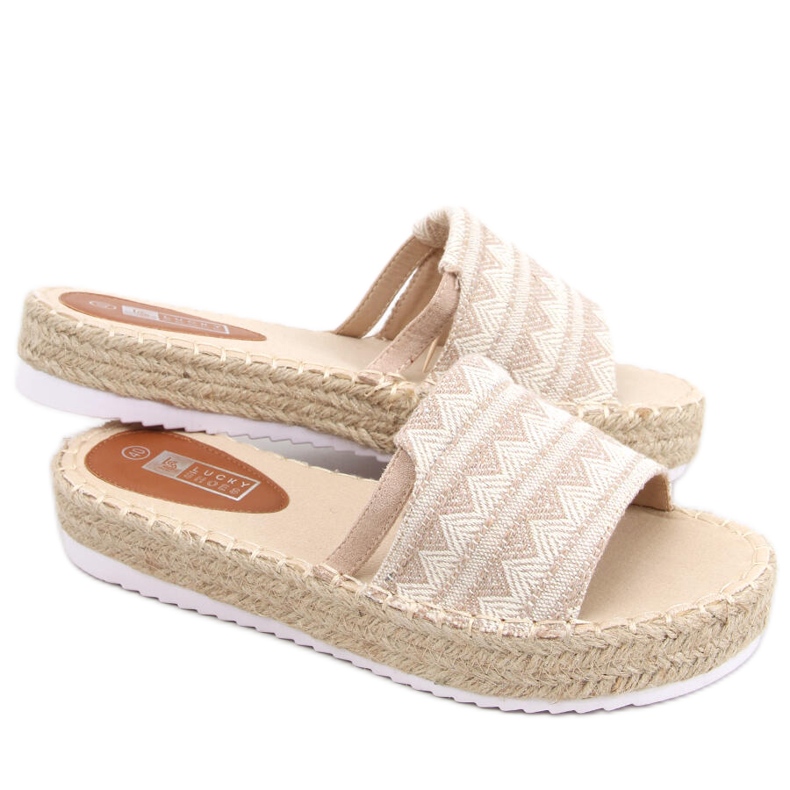 PA1 Női espadrillák Nour Beige bézs