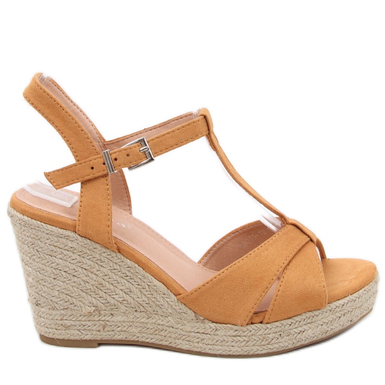 Espadrilles szandál az éken Basam Camel barna