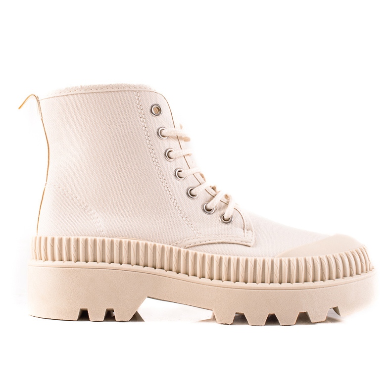 Melisa Divatos cipők a platformon bézs