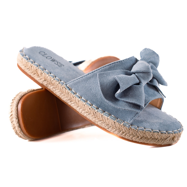 TRENDI Kék Papucs masnival