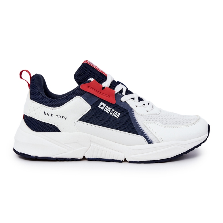 Férfi sportcipő Sneakers Big Star JJ174399 Fehér és sötétkék
