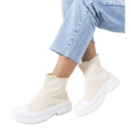 Bézs színű Mickey boka tornacipő