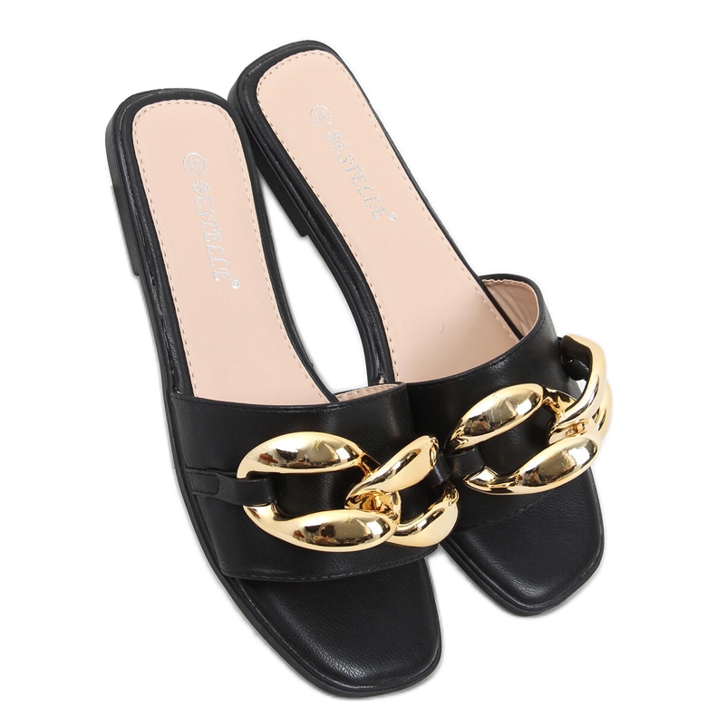 Dalia Fekete Papucs lánccal Dalia Fekete Papucs lánccal