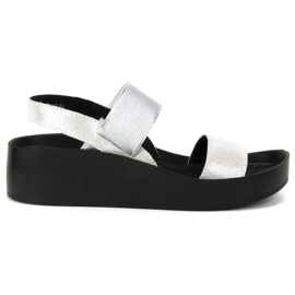 Filippo DS767 / 19 Si Silver szandál ezüst szürke