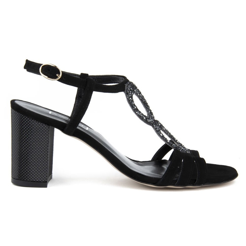 Szandál Filippo 1453 fekete velúr