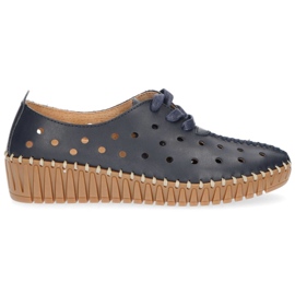 Bőr cipő Filippo DP1230 / 20 Nv sötétkék Bőr cipő Filippo DP1230 / 20 Nv sötétkék