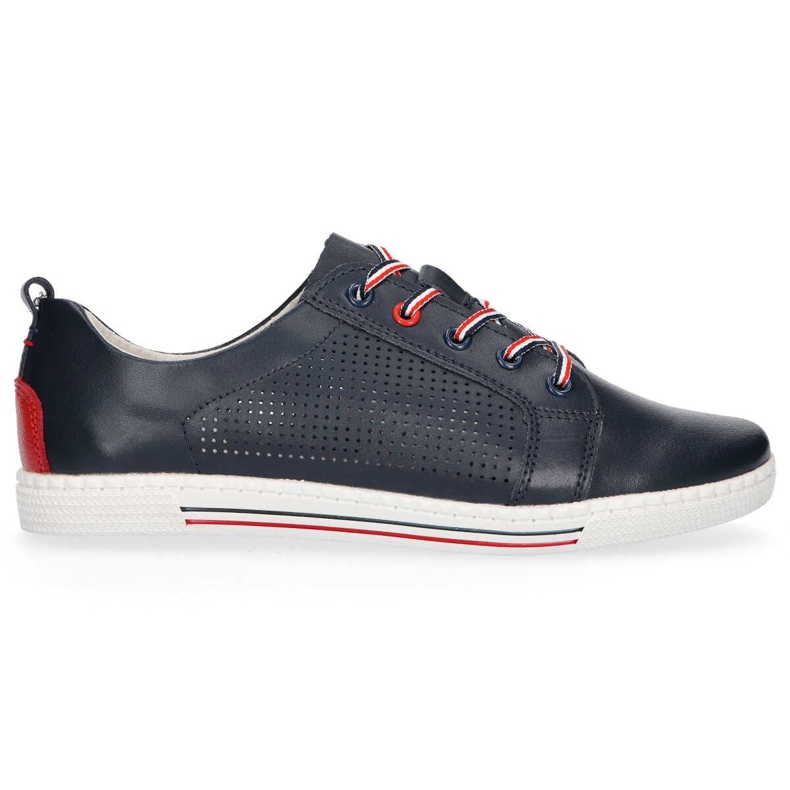 Bőr cipő Filippo DP008 / 20 Nv sötétkék