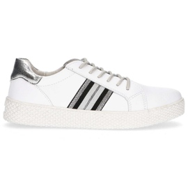 Bőr cipő Filippo DP1391 / 20 Wh fehér