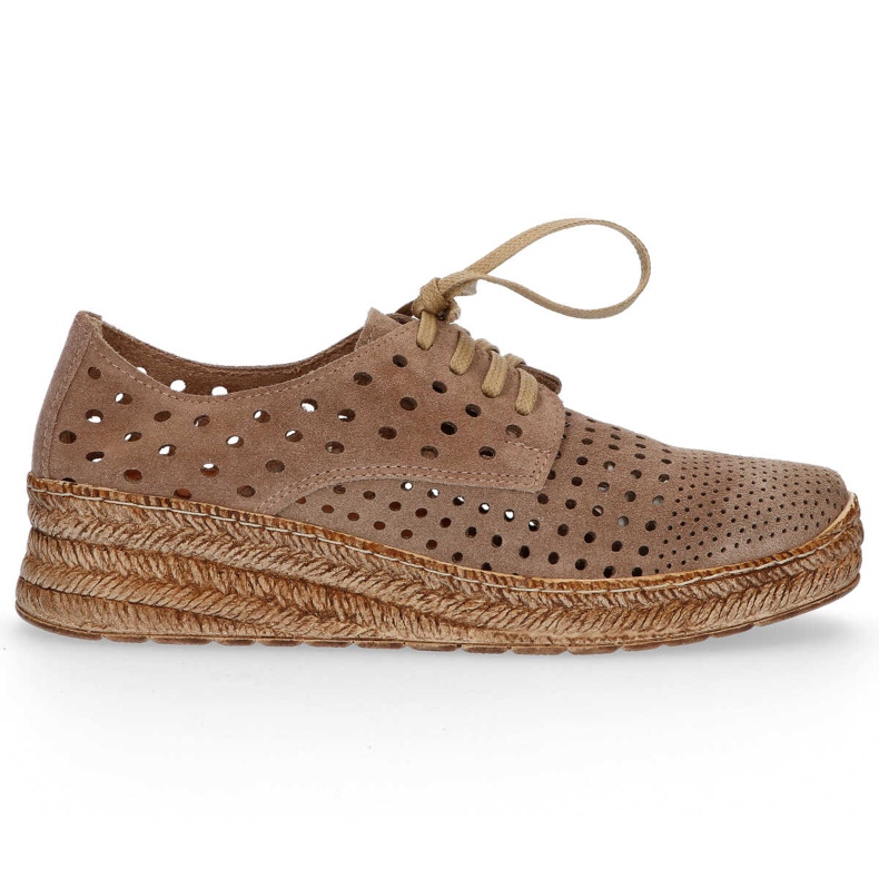 Filippo 20071 Velour Taupe cipő barna