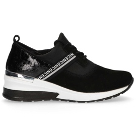 Bőr tornacipő Filippo DP1388 / 20 Bk fekete