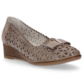 Bőr cipő Filippo DP752 / 20 Gr szürke