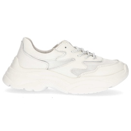 Bőr tornacipő Filippo DP1410 / 20 Wh fehér Bőr tornacipő Filippo DP1410 / 20 Wh fehér