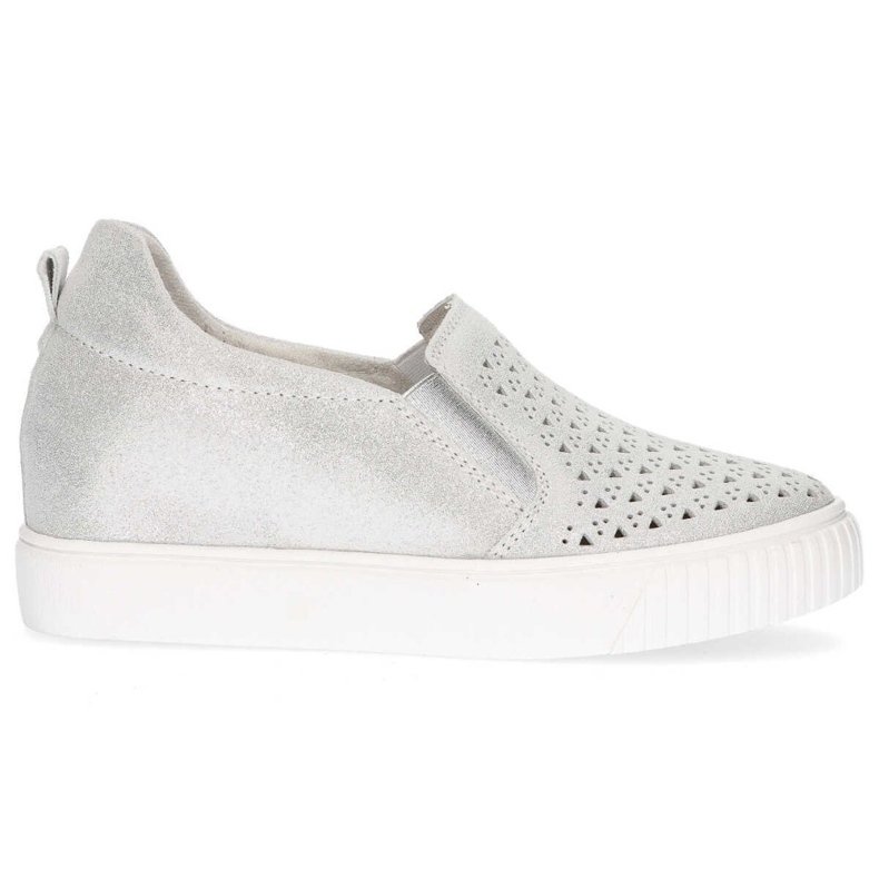 Bőr cipő Filippo DP1398 / 20 Si ezüst