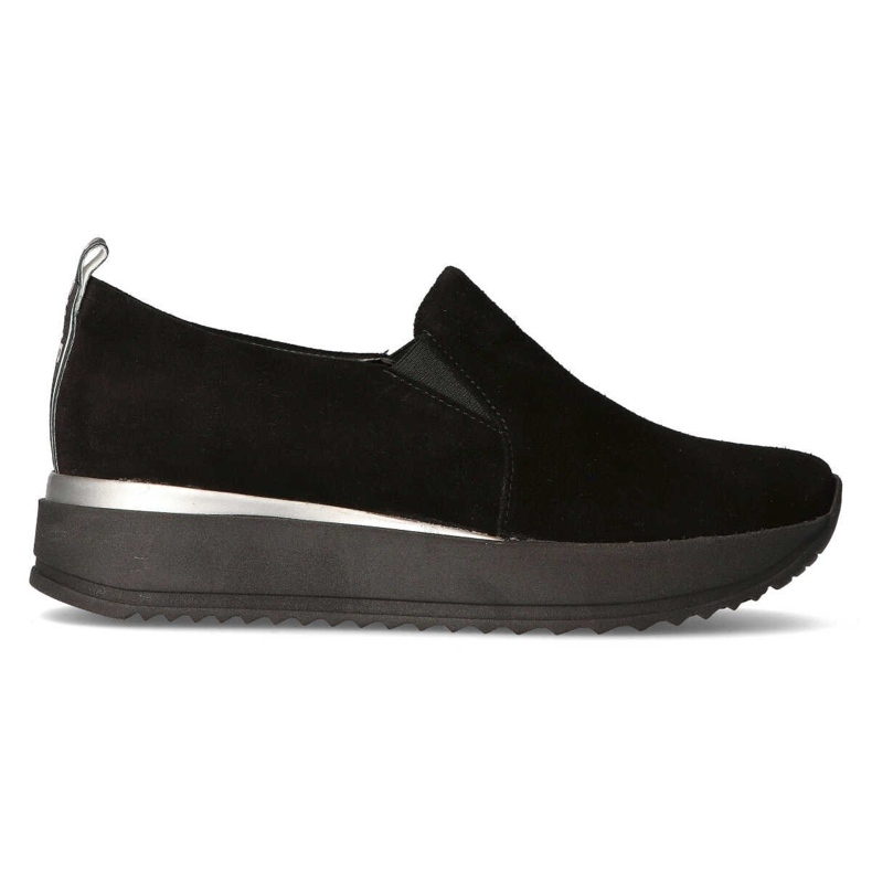 Bőr tornacipő Filippo 966 fekete