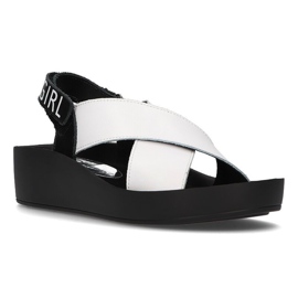 Bőr szandál Filippo DS2060 / 21 Wh fehér Bőr szandál Filippo DS2060 / 21 Wh fehér