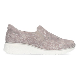 Bőr cipő Filippo DP1325 / 21 Gr szürke