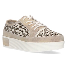 Bőr cipő FILIPPO DP2026 / 21 Go golden aranysárga Bőr cipő FILIPPO DP2026 / 21 Go golden aranysárga