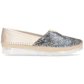 Bőr cipő Filippo DP2147 / 21 Legyen bézs sokszínű Bőr cipő Filippo DP2147 / 21 Legyen bézs sokszínű