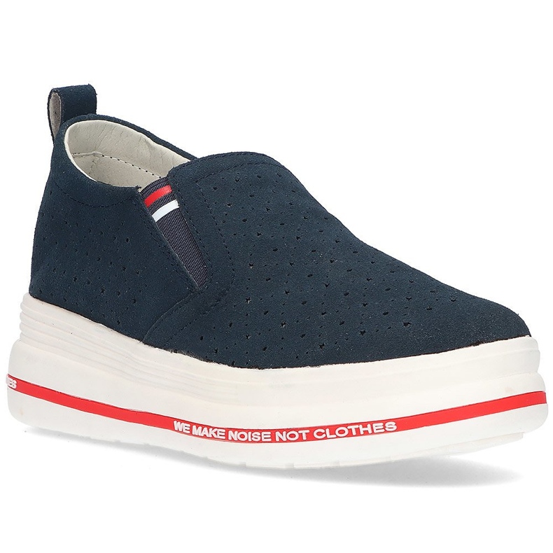 Bőr cipő Filippo DP2009 / 21 Nv sötétkék