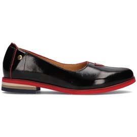 Bőr cipő Filippo 05035 fekete Bőr cipő Filippo 05035 fekete