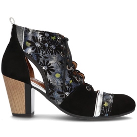 Bőr cipő Filippo 03938-01 Fekete