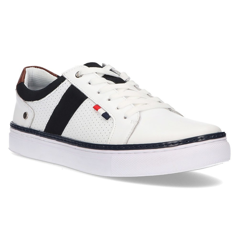 Bőr cipő Filippo MP2330 / 21 Wh fehér Bőr cipő Filippo MP2330 / 21 Wh fehér