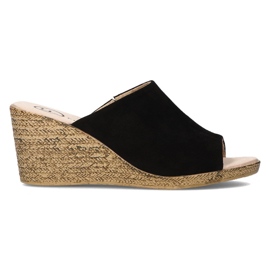 Bőr papucs Filippo DK2143 / 21 Bk fekete Bőr papucs Filippo DK2143 / 21 Bk fekete