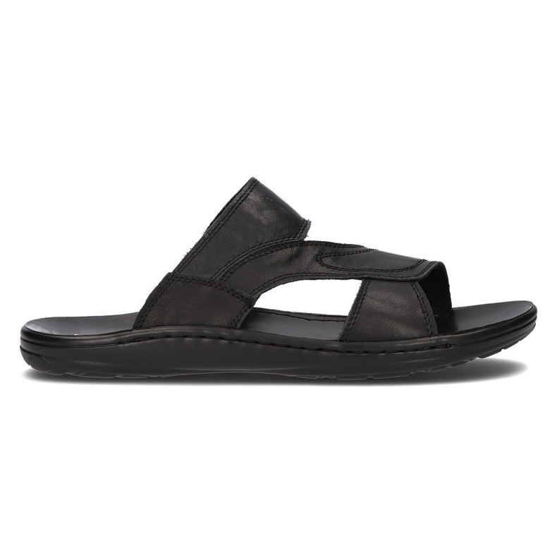 Bőr férfi papucs Filippo MK2304 / 21 Bk fekete