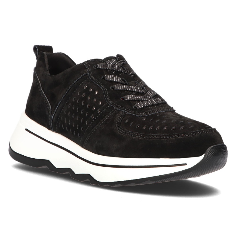 Filippo Bőr tornacipő DP3171 / 21 Bk fekete