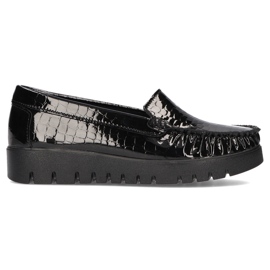 Bőr cipő Filippo DP3024 / 21 Bk Cr fekete Bőr cipő Filippo DP3024 / 21 Bk Cr fekete