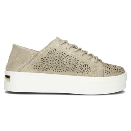 Bőr cipő FILIPPO DP3529 / 22 Go golden aranysárga Bőr cipő FILIPPO DP3529 / 22 Go golden aranysárga